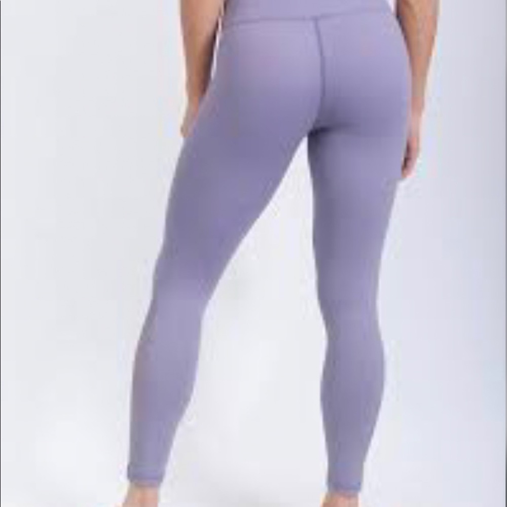 ZYIA Plum Slate flame light n tight hi-rise 7/8 size L (worn 1x) - Picture 3 of 9